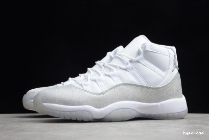 Hyperoad - JORDAN SILVER METALLIC RETRO 11 WHITE 0901